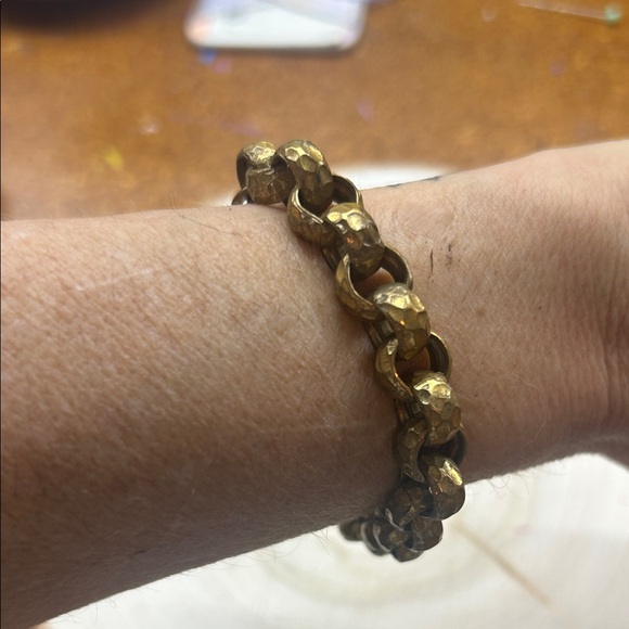 Bold Gold-Tone Chain Bracelet - Picture 3 of 3